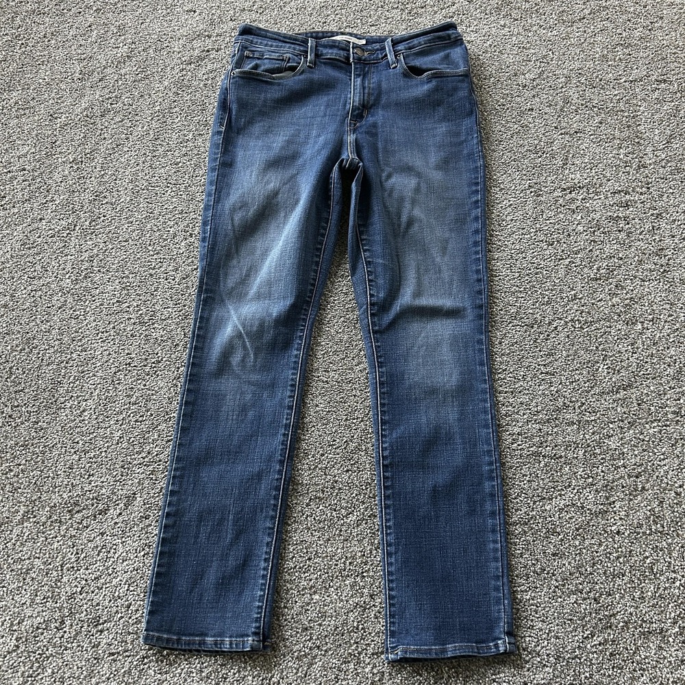 Levi's Mid Rise Skinny Jeans Womens 10 Med Wash Blue Slim Fit Denim Pants